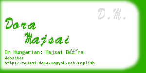 dora majsai business card